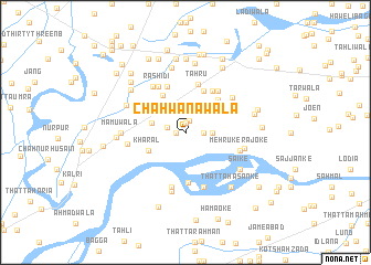 map of Chāh Wānāwāla