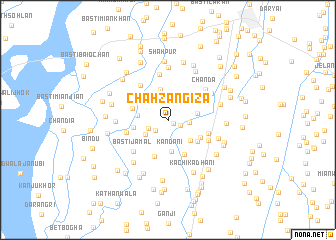 map of Chāh Zangīza