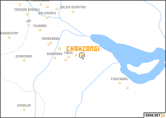 map of Chāh Zangī
