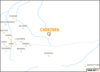 map of Chāh Zard