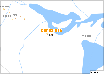 map of Chāh Zīhed