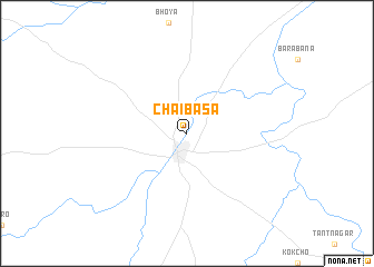 map of Chāībāsa