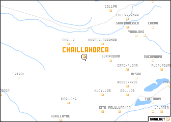 map of Chaillahorca