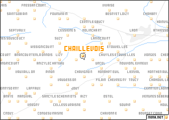 map of Chaillevois