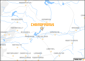 map of Chain of Ponds