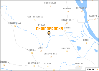 map of Chain of Rocks