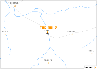 map of Chainpur