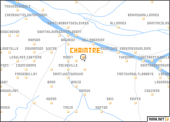 map of Chaintré
