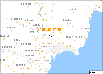 map of Chajak-tong