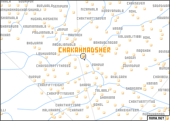 map of Chak Ahmad Sher