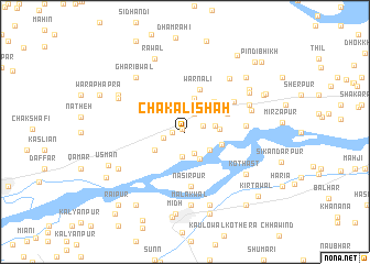 map of Chak Ali Shāh