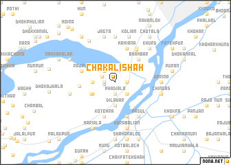 map of Chak Ali Shāh