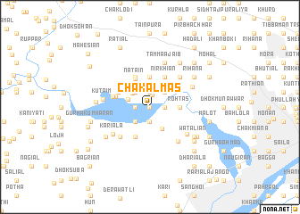 map of Chak Almās