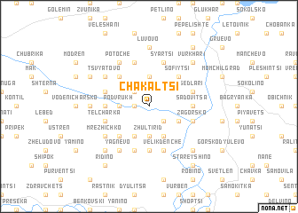 map of Chakaltsi