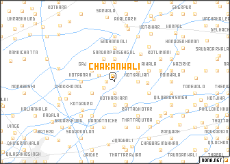 map of Chākānwāli