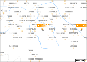 map of Chākān