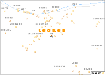 map of Chakār Ghari