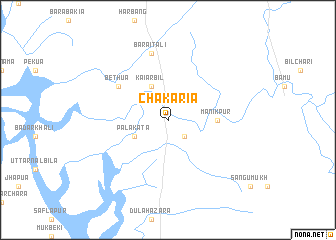 map of Chakaria