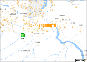 map of Chak Badrināth