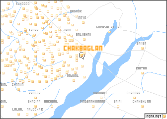 map of Chak Bāglān