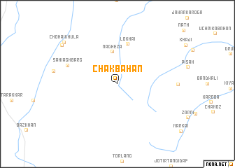 map of Chak Bahān
