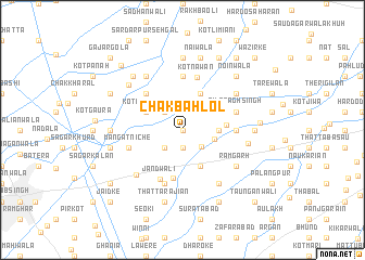 map of Chak Bahlol