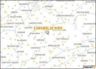 map of Chak Balochian