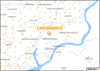 map of Chak Bāqarke