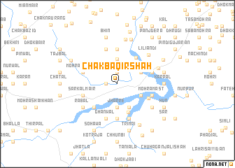 map of Chak Bāqir Shah