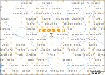 map of Chak Bāusuli