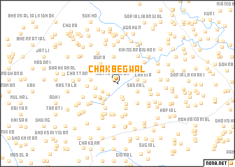map of Chak Begwāl