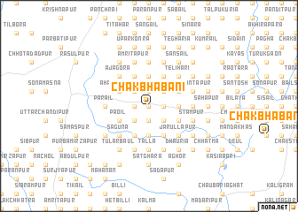 map of Chak Bhabāni