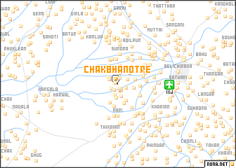 map of Chak Bhanotre
