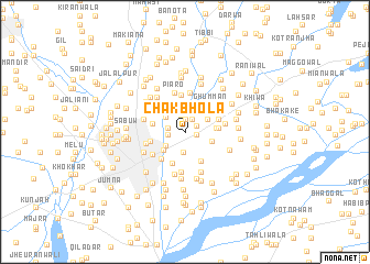 map of Chak Bhola