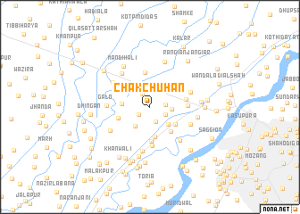 map of Chak Chuhān