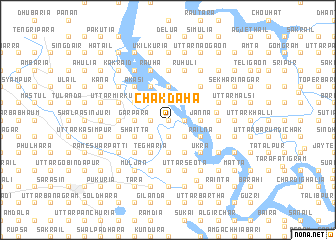 map of Chākdaha