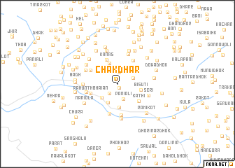 map of Chak Dhār