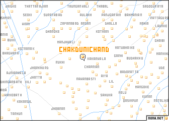 map of Chak Duni Chand