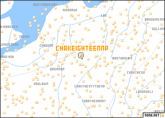 map of Chak Eighteen NP