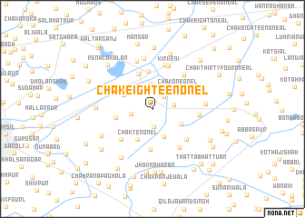 map of Chak Eighteen-One L