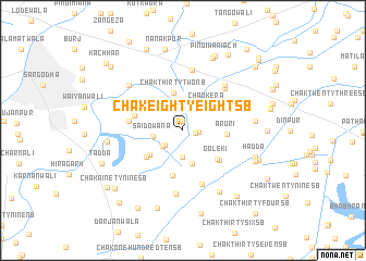 map of Chak Eighty-eight SB