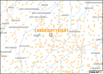 map of Chak Eighty-eight