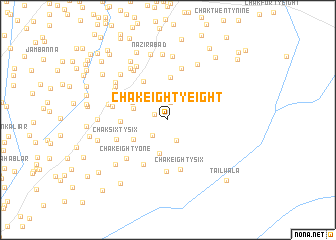 map of Chak Eighty-eight