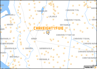 map of Chak Eighty-five