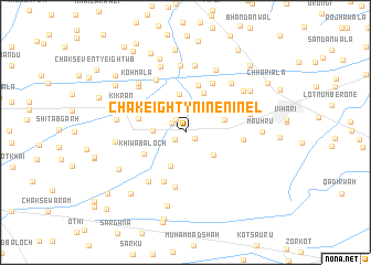 map of Chak Eighty-nine-Nine L