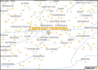 map of Chak Eighty-one-Nine L