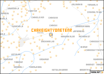 map of Chak Eighty-one-Ten R