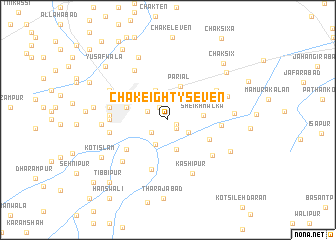 map of Chak Eighty-seven