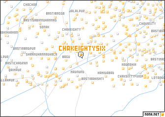 map of Chak Eighty-six