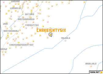 map of Chak Eighty-six